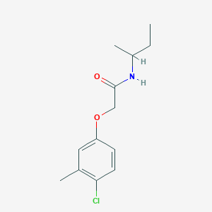 molecular formula C13H18ClNO2 B3949106 N-(sec-butyl)-2-(4-chloro-3-methylphenoxy)acetamide 