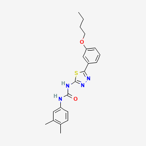 1-[5-(3-Butoxyphenyl)-1,3,4-thiadiazol-2-yl]-3-(3,4-dimethylphenyl)urea