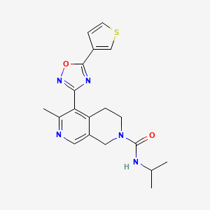 N-isopropyl-6-methyl-5-[5-(3-thienyl)-1,2,4-oxadiazol-3-yl]-3,4-dihydro-2,7-naphthyridine-2(1H)-carboxamide