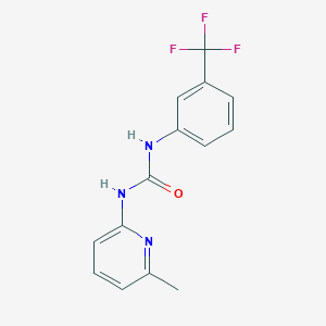 molecular formula C14H12F3N3O B3949166 N-(6-methyl-2-pyridinyl)-N'-[3-(trifluoromethyl)phenyl]urea 