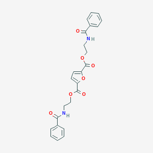 molecular formula C24H22N2O7 B394917 Bis[2-(benzoylamino)ethyl] 2,5-furandicarboxylate 