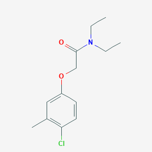 molecular formula C13H18ClNO2 B3949171 2-(4-chloro-3-methylphenoxy)-N,N-diethylacetamide 