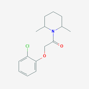 molecular formula C15H20ClNO2 B3949179 2-(2-Chlorophenoxy)-1-(2,6-dimethylpiperidin-1-yl)ethanone 