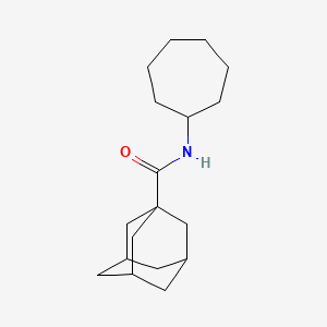 molecular formula C18H29NO B3949188 N-cycloheptyladamantane-1-carboxamide 