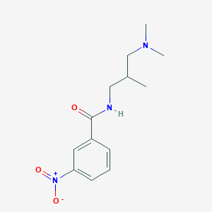 molecular formula C13H19N3O3 B3949194 N-[3-(dimethylamino)-2-methylpropyl]-3-nitrobenzamide 