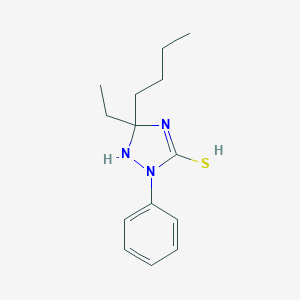 molecular formula C14H21N3S B394920 5-Butyl-5-ethyl-2-phenyl-1,2,4-triazolidine-3-thione CAS No. 370851-37-9