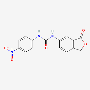 N-(4-nitrophenyl)-N'-(3-oxo-1,3-dihydro-2-benzofuran-5-yl)urea