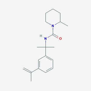 molecular formula C19H28N2O B3949258 2-methyl-N-{2-[3-(prop-1-en-2-yl)phenyl]propan-2-yl}piperidine-1-carboxamide 