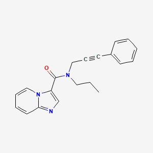 N-(3-phenylprop-2-yn-1-yl)-N-propylimidazo[1,2-a]pyridine-3-carboxamide