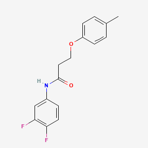 N-(3,4-difluorophenyl)-3-(4-methylphenoxy)propanamide