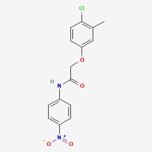 molecular formula C15H13ClN2O4 B3949279 2-(4-chloro-3-methylphenoxy)-N-(4-nitrophenyl)acetamide 