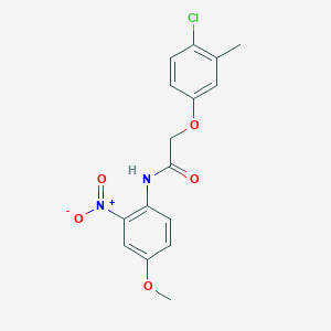 2-(4-chloro-3-methylphenoxy)-N-(4-methoxy-2-nitrophenyl)acetamide