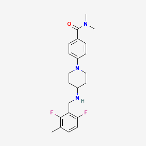 4-{4-[(2,6-difluoro-3-methylbenzyl)amino]-1-piperidinyl}-N,N-dimethylbenzamide