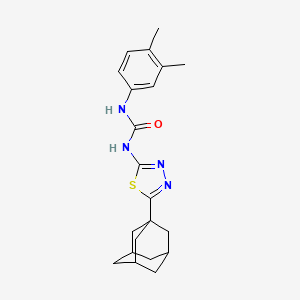 1-(3,4-Dimethylphenyl)-3-[5-(tricyclo[3.3.1.1~3,7~]dec-1-yl)-1,3,4-thiadiazol-2-yl]urea