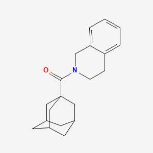 molecular formula C20H25NO B3949379 2-(adamantane-1-carbonyl)-1,2,3,4-tetrahydroisoquinoline 