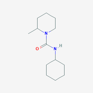 molecular formula C13H24N2O B3949390 N-cyclohexyl-2-methylpiperidine-1-carboxamide 