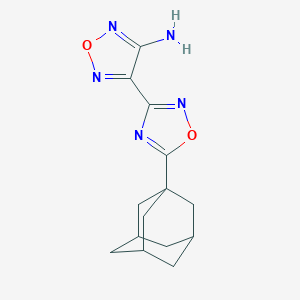 molecular formula C14H17N5O2 B394941 4-[5-(1-Adamantyl)-1,2,4-oxadiazol-3-yl]-1,2,5-oxadiazol-3-amine 