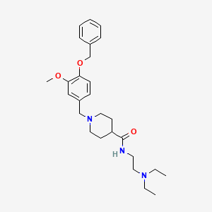 molecular formula C27H39N3O3 B3949435 1-[4-(benzyloxy)-3-methoxybenzyl]-N-[2-(diethylamino)ethyl]-4-piperidinecarboxamide 