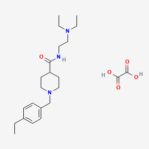 molecular formula C23H37N3O5 B3949441 N-[2-(diethylamino)ethyl]-1-(4-ethylbenzyl)-4-piperidinecarboxamide oxalate 