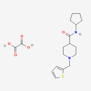 N-cyclopentyl-1-(2-thienylmethyl)-4-piperidinecarboxamide oxalate