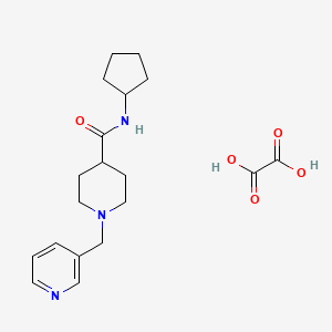 molecular formula C19H27N3O5 B3949468 N-cyclopentyl-1-(pyridin-3-ylmethyl)piperidine-4-carboxamide;oxalic acid 