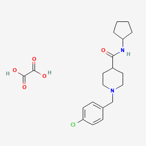 1-(4-chlorobenzyl)-N-cyclopentyl-4-piperidinecarboxamide oxalate