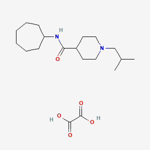 N-cycloheptyl-1-isobutyl-4-piperidinecarboxamide oxalate