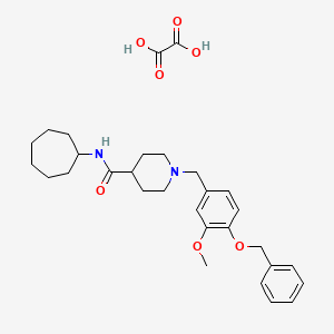 1-[4-(benzyloxy)-3-methoxybenzyl]-N-cycloheptyl-4-piperidinecarboxamide oxalate