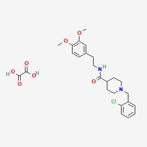 1-(2-chlorobenzyl)-N-[2-(3,4-dimethoxyphenyl)ethyl]-4-piperidinecarboxamide oxalate