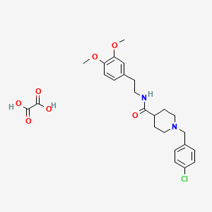 1-(4-chlorobenzyl)-N-[2-(3,4-dimethoxyphenyl)ethyl]-4-piperidinecarboxamide oxalate