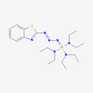 molecular formula C19H34N7PS B394964 N-{[3-(1,3-benzothiazol-2-yl)-2-triazenylidene][bis(diethylamino)]phosphoranyl}-N,N-diethylamine 