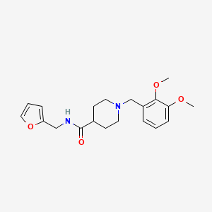 1-(2,3-dimethoxybenzyl)-N-(2-furylmethyl)-4-piperidinecarboxamide