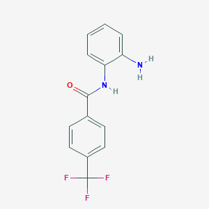 molecular formula C14H11F3N2O B394967 N-(2-氨基苯基)-4-(三氟甲基)苯甲酰胺 CAS No. 400073-81-6