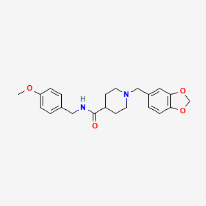 1-(1,3-benzodioxol-5-ylmethyl)-N-(4-methoxybenzyl)-4-piperidinecarboxamide