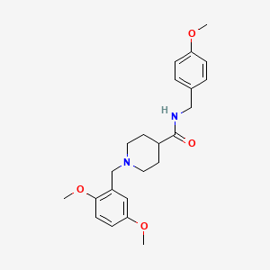 molecular formula C23H30N2O4 B3949708 1-(2,5-dimethoxybenzyl)-N-(4-methoxybenzyl)-4-piperidinecarboxamide 