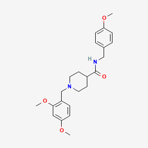 molecular formula C23H30N2O4 B3949713 1-(2,4-dimethoxybenzyl)-N-(4-methoxybenzyl)-4-piperidinecarboxamide 