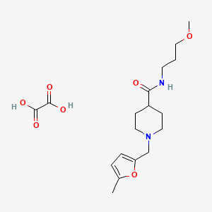 N-(3-methoxypropyl)-1-[(5-methyl-2-furyl)methyl]-4-piperidinecarboxamide oxalate