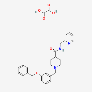 1-[3-(benzyloxy)benzyl]-N-(2-pyridinylmethyl)-4-piperidinecarboxamide oxalate