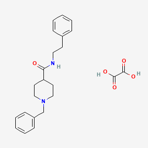 1-benzyl-N-(2-phenylethyl)piperidine-4-carboxamide;oxalic acid