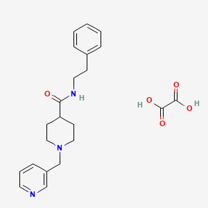 oxalic acid;N-(2-phenylethyl)-1-(pyridin-3-ylmethyl)piperidine-4-carboxamide