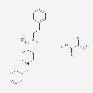 molecular formula C23H32N2O5 B3949764 1-(3-cyclohexen-1-ylmethyl)-N-(2-phenylethyl)-4-piperidinecarboxamide oxalate 