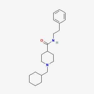 1-(cyclohexylmethyl)-N-(2-phenylethyl)-4-piperidinecarboxamide