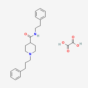 molecular formula C25H32N2O5 B3949778 oxalic acid;N-(2-phenylethyl)-1-(3-phenylpropyl)piperidine-4-carboxamide 