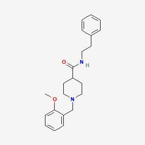 molecular formula C22H28N2O2 B3949794 1-(2-methoxybenzyl)-N-(2-phenylethyl)piperidine-4-carboxamide 