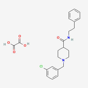 1-(3-chlorobenzyl)-N-(2-phenylethyl)-4-piperidinecarboxamide oxalate