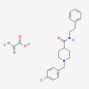 1-(4-chlorobenzyl)-N-(2-phenylethyl)-4-piperidinecarboxamide oxalate