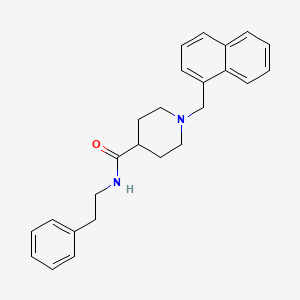 1-(naphthalen-1-ylmethyl)-N-(2-phenylethyl)piperidine-4-carboxamide