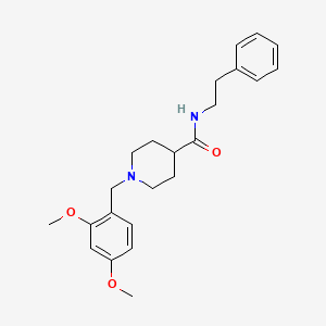 1-(2,4-dimethoxybenzyl)-N-(2-phenylethyl)-4-piperidinecarboxamide