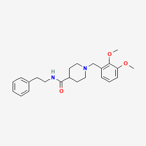 1-(2,3-dimethoxybenzyl)-N-(2-phenylethyl)piperidine-4-carboxamide