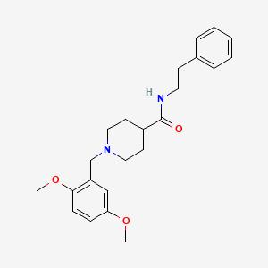 1-(2,5-dimethoxybenzyl)-N-(2-phenylethyl)piperidine-4-carboxamide